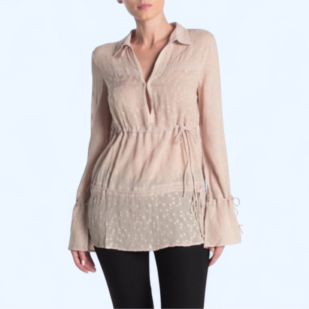 NWT All Saints Light Pink Blouse